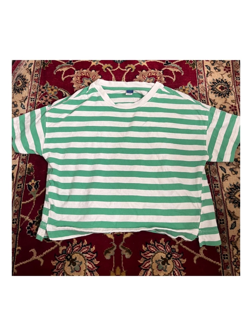 Cropped Stripe Old Navy Tee